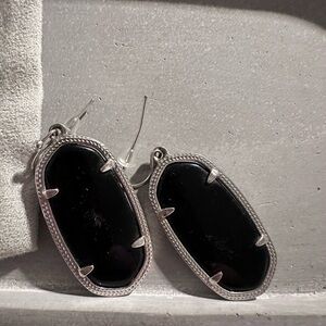 COPY - COPY - Kendra Scott silver and black Elle Earrings